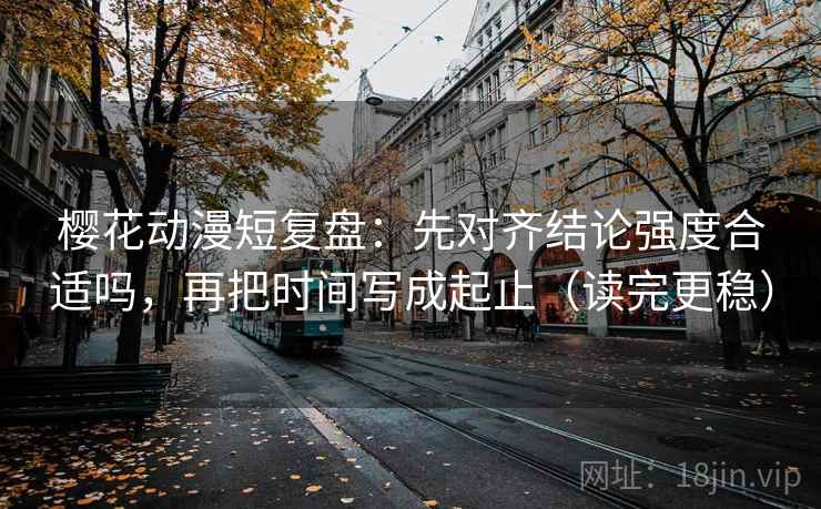 樱花动漫短复盘：先对齐结论强度合适吗，再把时间写成起止（读完更稳）